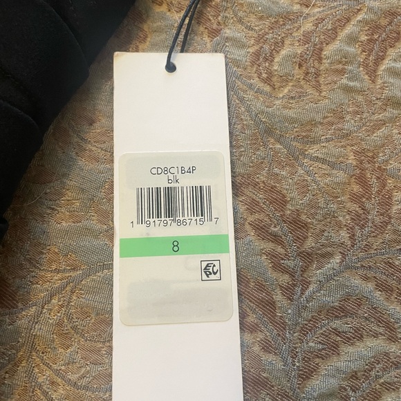 Calvin Klein Black Asymmetrical Ruched Sheath Dress - Picture 2 of 4